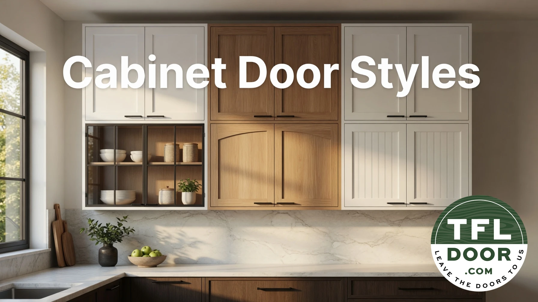 Cabinet door styles from modern slab to classic shaker