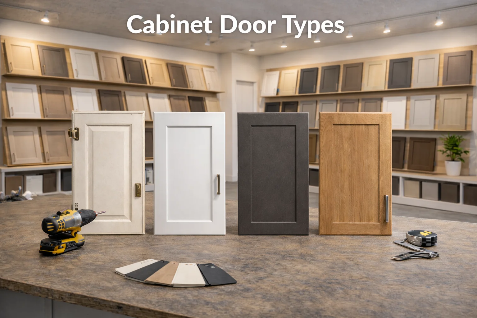 TFL surfaced cabinet doors compared with MDF doors