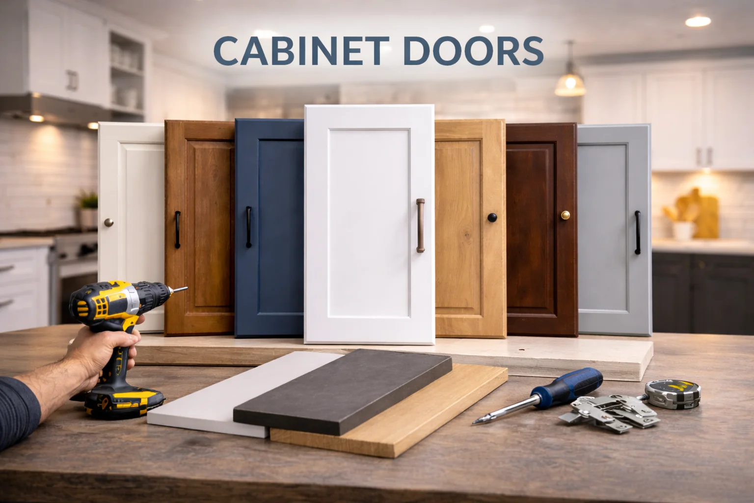 Premium TFL cabinet doors for kitchen and bathroom cabinets