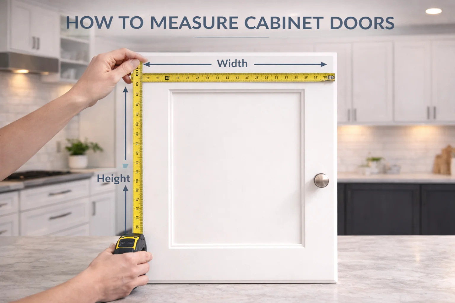 Guide to measuring cabinet doors for replacement
