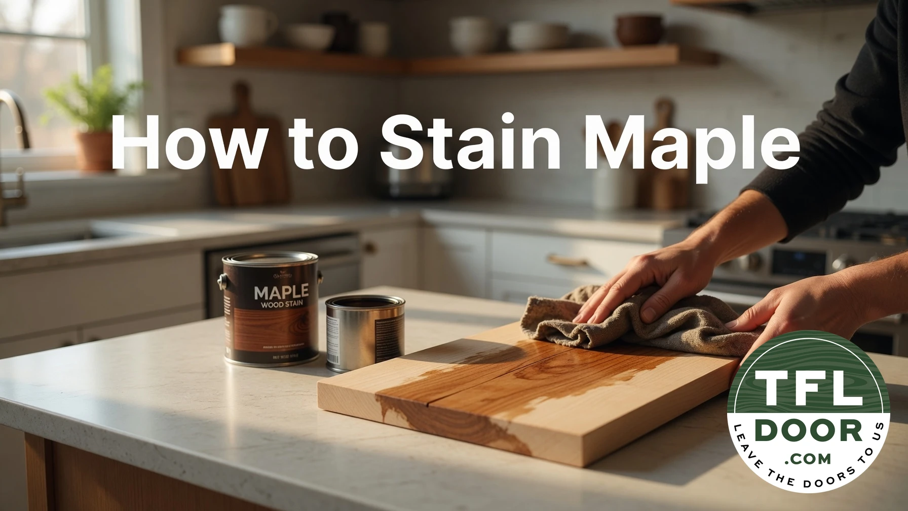 How to stain maple wood and alternative TFL options