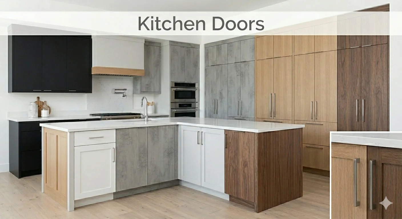 Various kitchen door styles and designs