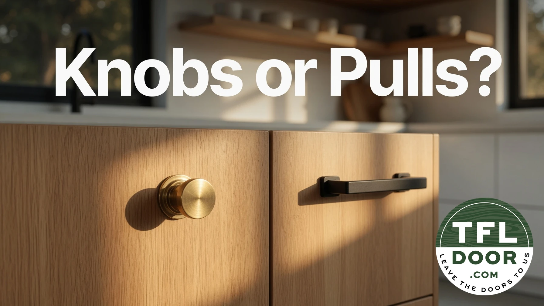 Comparing cabinet knobs and pulls for kitchen hardware