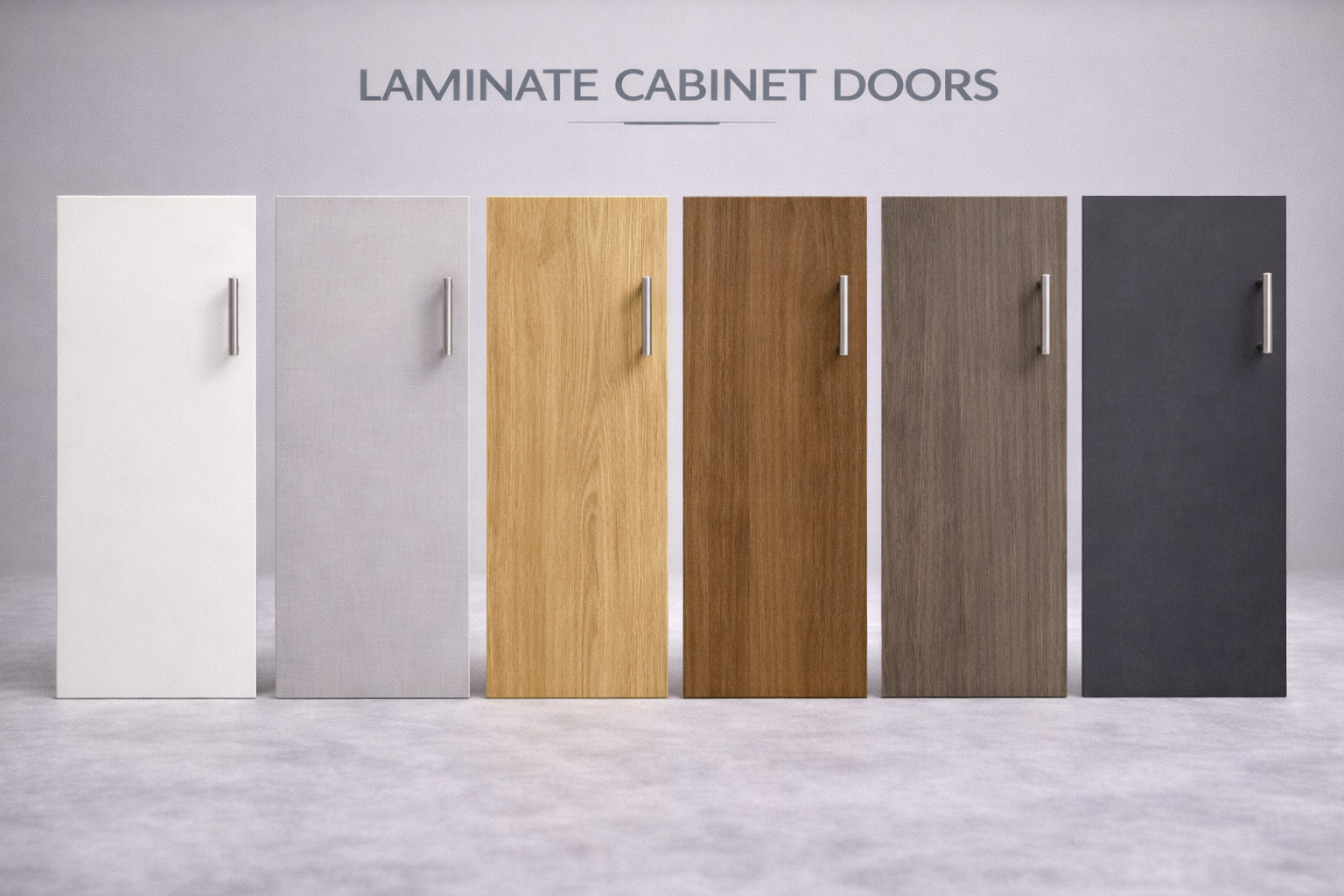 High pressure laminate compared with melamine faced cabinet doors