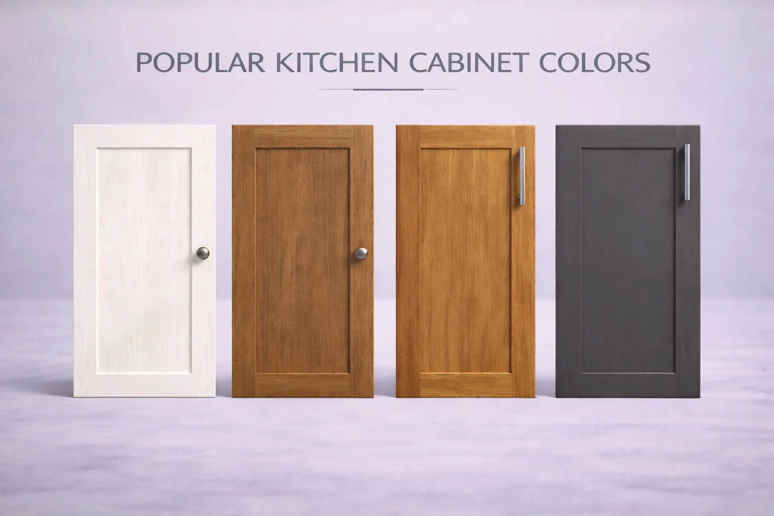 TFL cabinet doors compared with painted cabinet doors