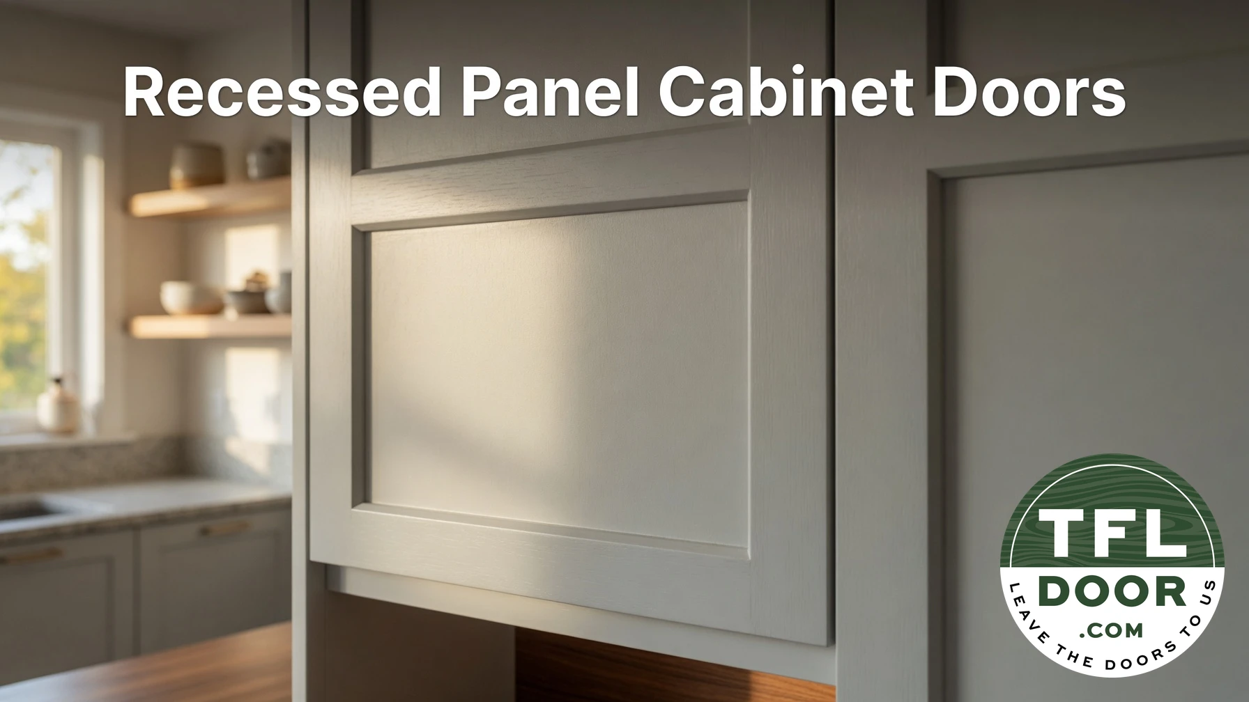 Recessed panel cabinet doors with classic design
