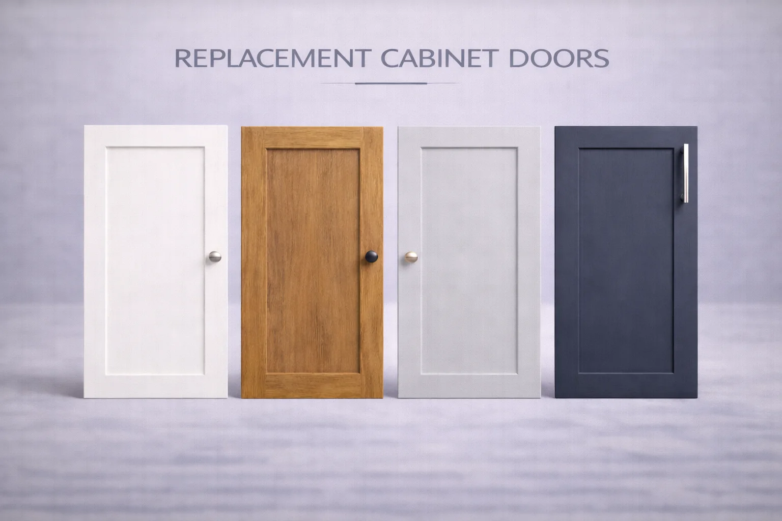 Replacement cabinet doors for kitchen renovations