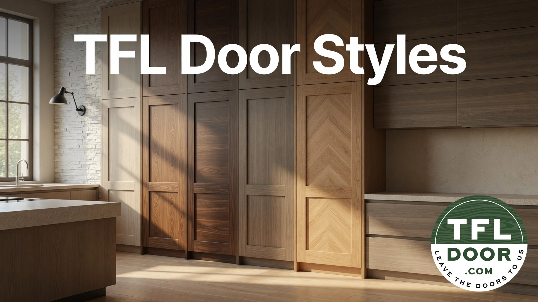 TFL door styles including slab and shaker designs
