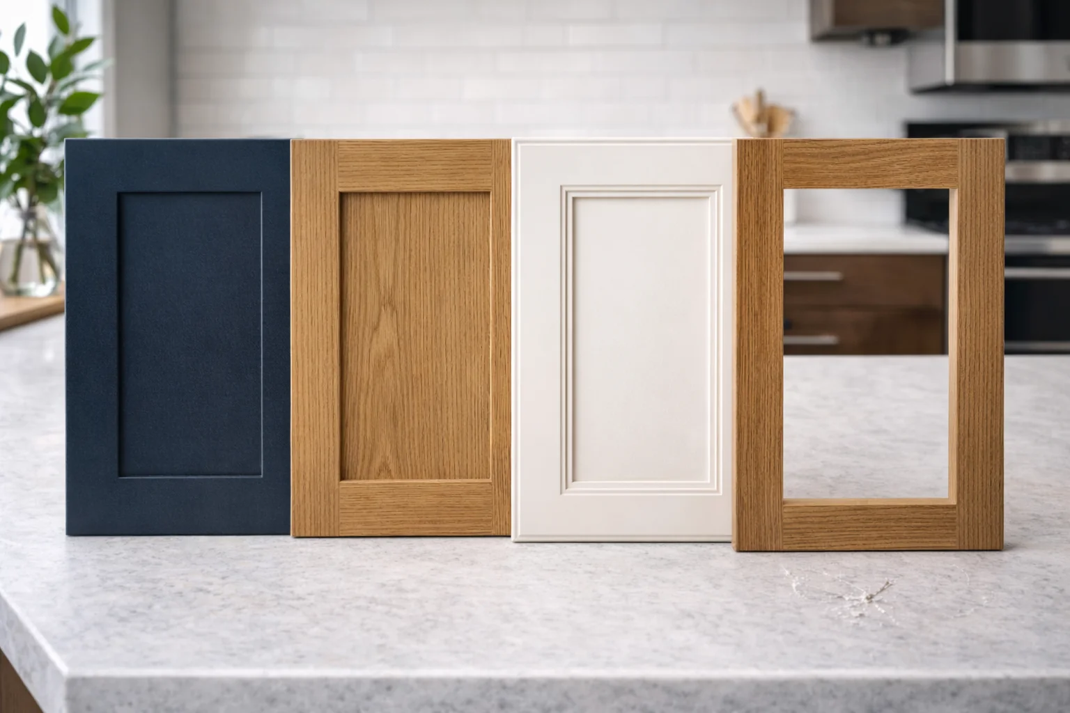 Different types of kitchen cabinet doors and their features